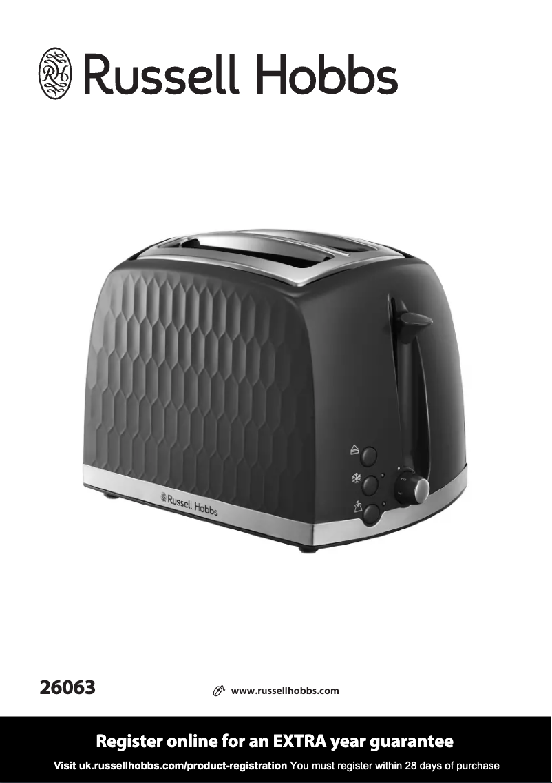 Image de la première page du manuel de l'appareil Honeycomb 26063