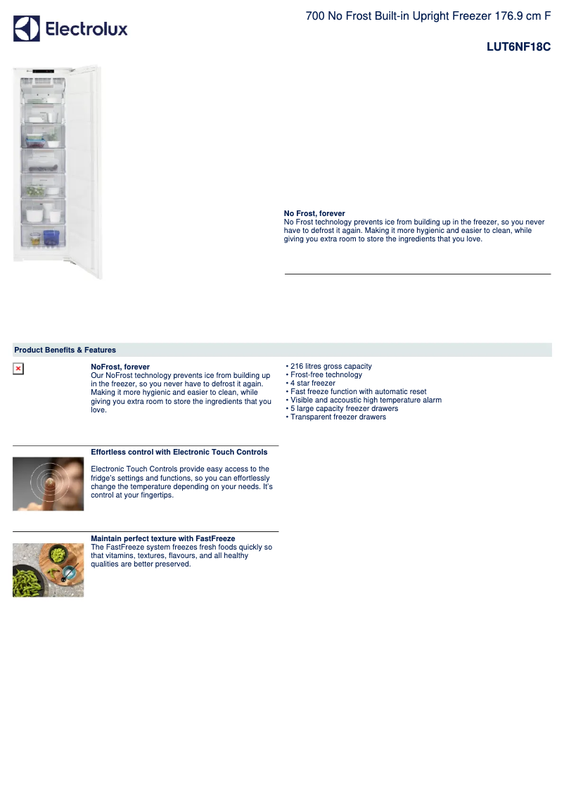 Image de la première page du manuel de l'appareil LUT6NF18C