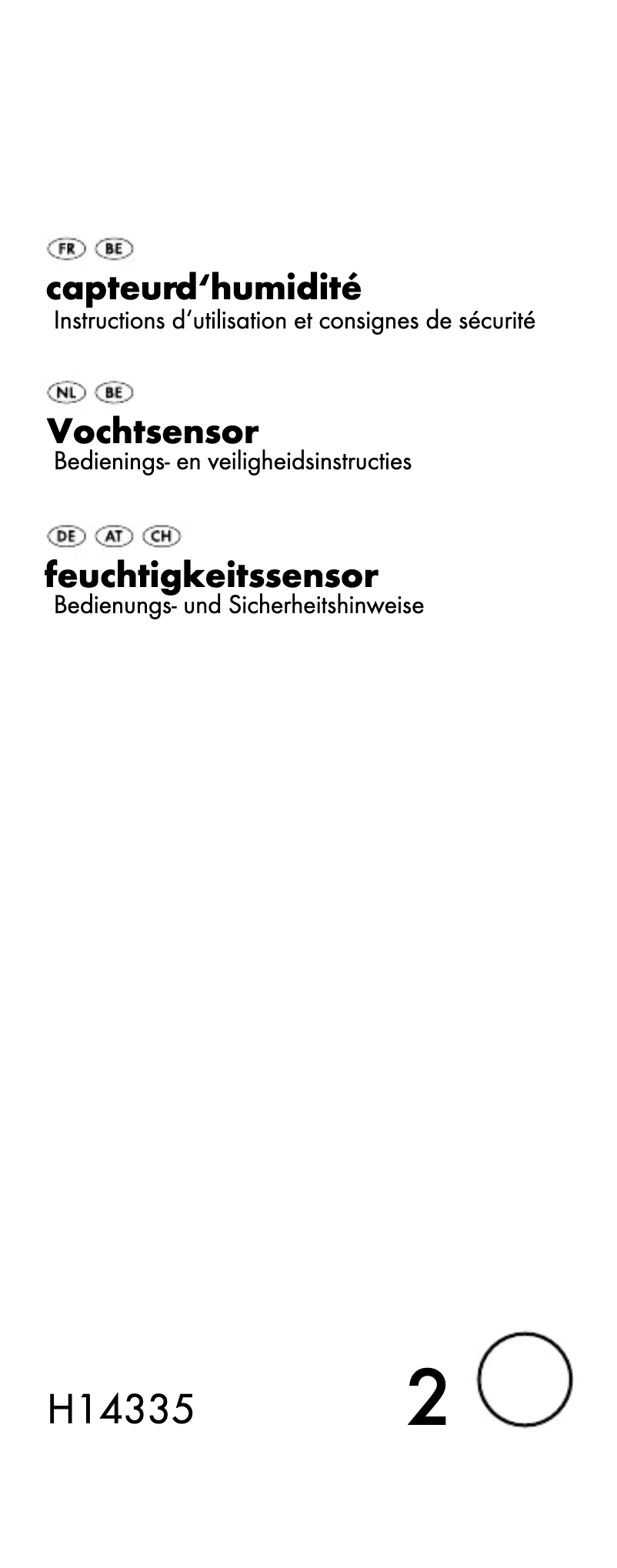 Page 1 de la notice Manuel utilisateur Florabest H14335