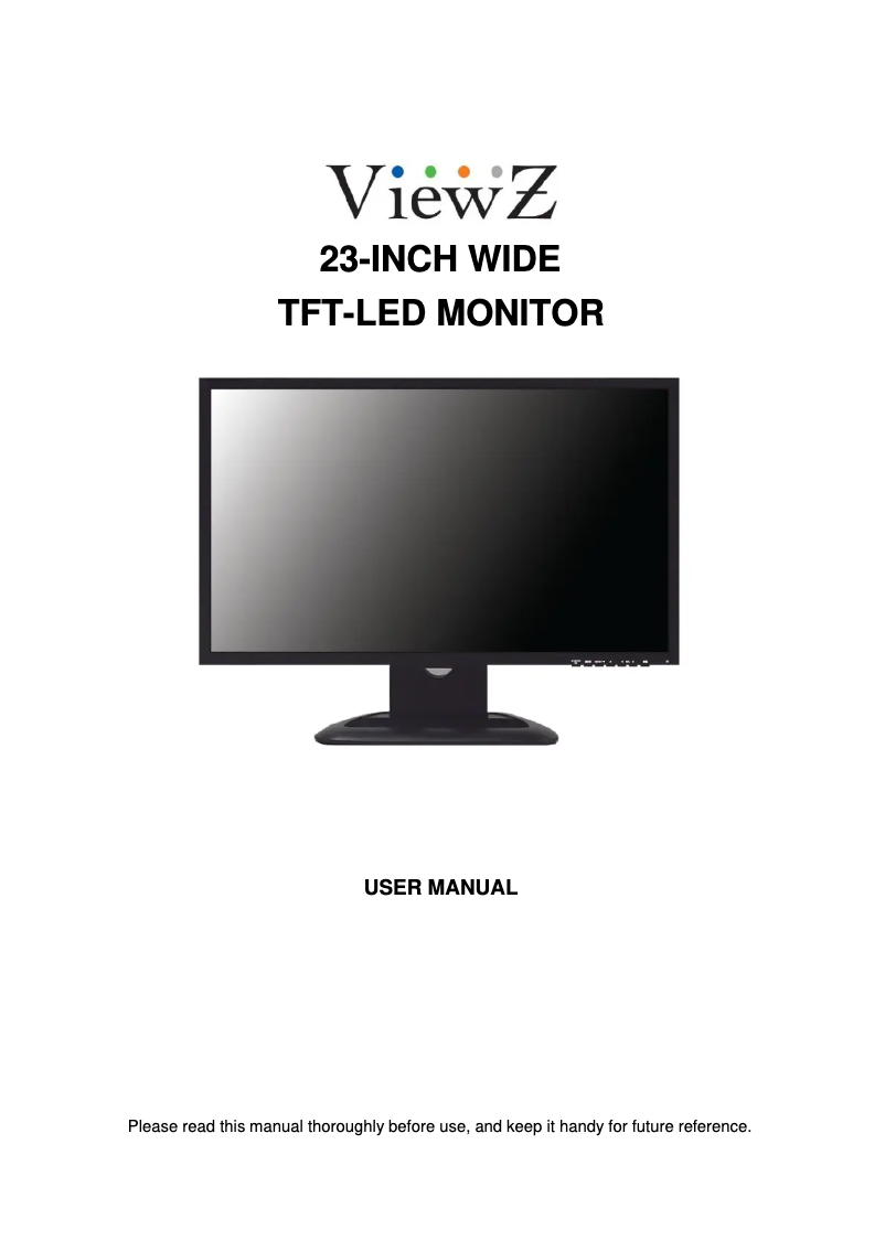 Image de la première page du manuel de l'appareil Premium VZ-23LED-E