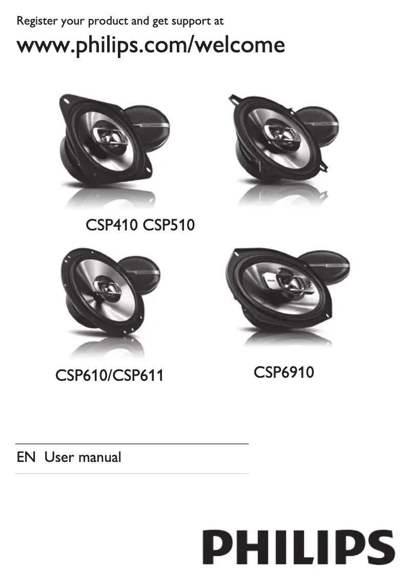 Page 1 de la notice Manuel utilisateur Philips CSP611
