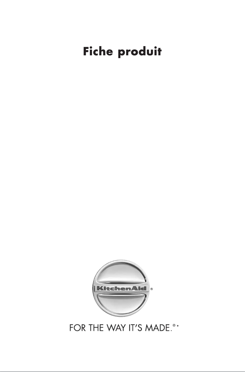 Page n°1 - Manuel utilisateur KitchenAid KRSM 9055