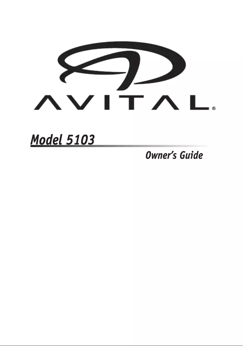 Image de la première page du manuel de l'appareil 5103