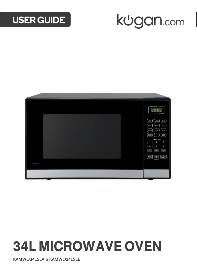 Image de la première page du manuel de l'appareil KAMWO34LSLB