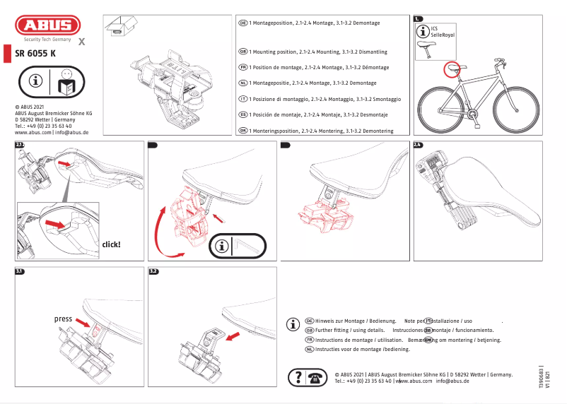 Image de la première page du manuel de l'appareil SH 6055 K