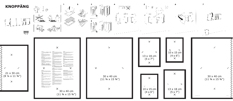 Page 1 de la notice Manuel utilisateur Ikea KNOPPÄNG 405.704.80