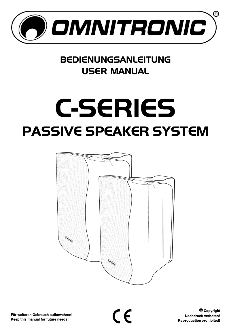 Page n°1 - Manuel utilisateur Omnitronic C-60