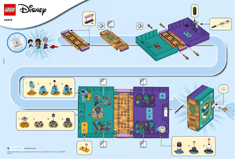 Page 1 de la notice Manuel utilisateur Lego Disney 43213