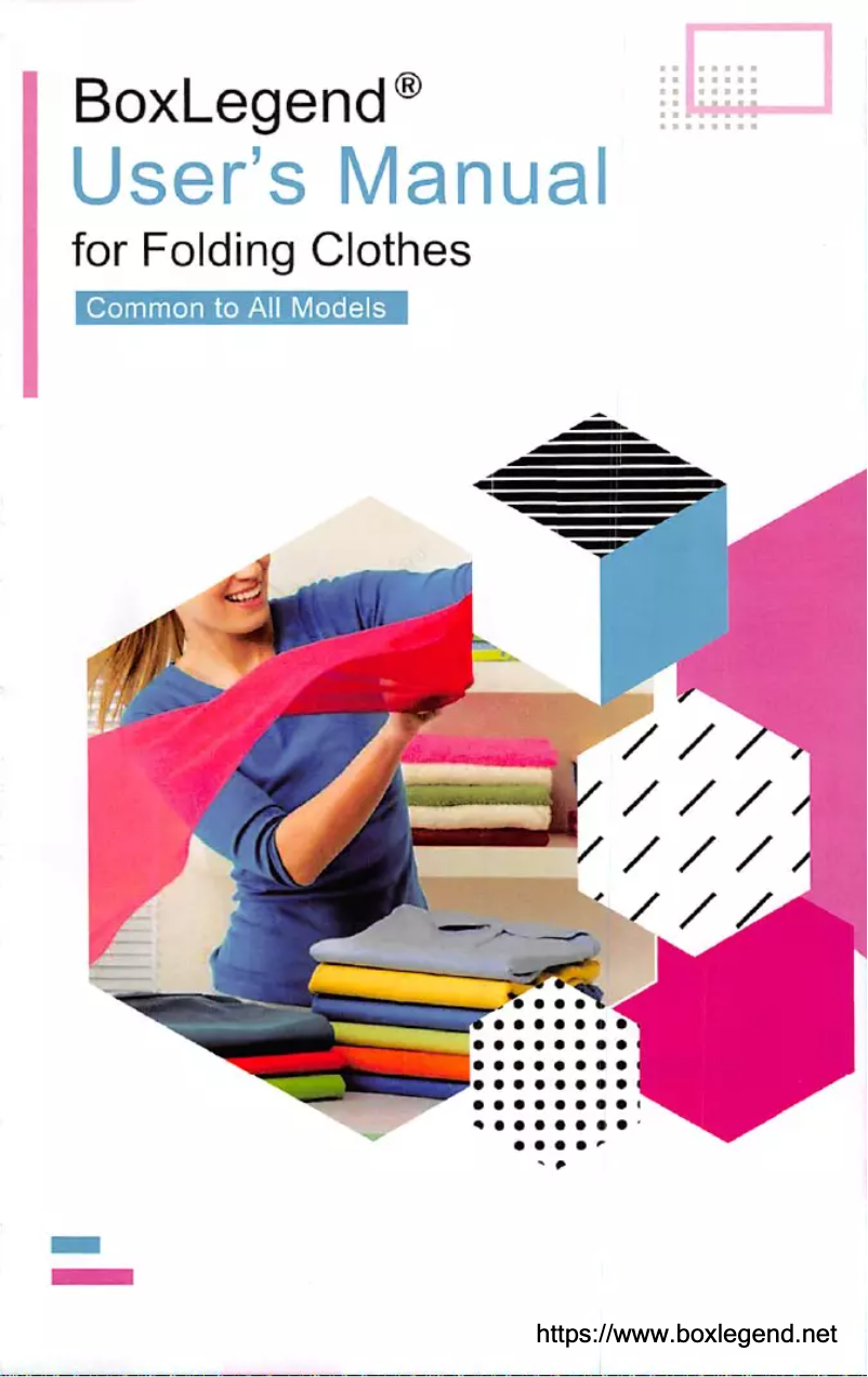 Page n°1 - Manuel utilisateur BoxLegend Shirt Folder