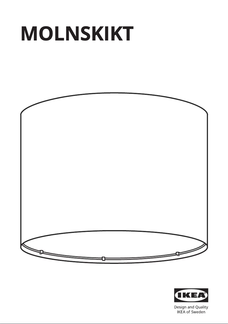 Image de la première page du manuel de l'appareil MOLNSKIKT 305.145.12