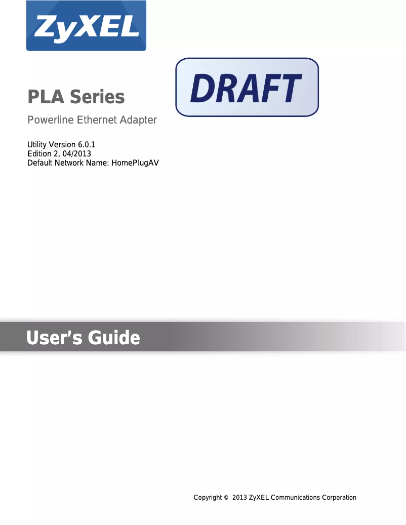 Image de la première page du manuel de l'appareil PLA5205