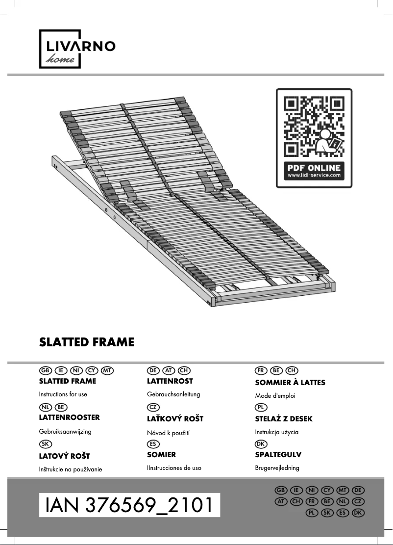 First page image of the manual for IAN 376569