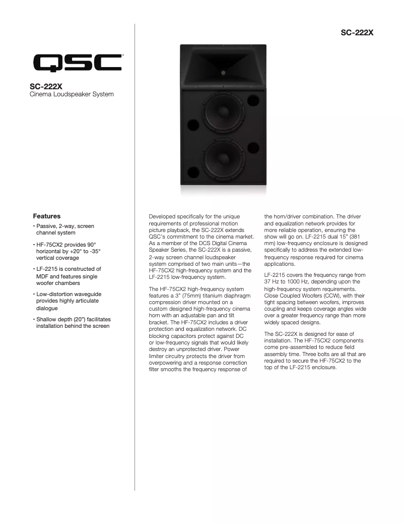 Image de la première page du manuel de l'appareil SC-222X