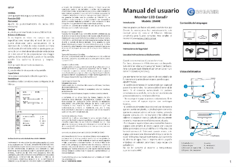 Image de la première page du manuel de l'appareil 20WHE