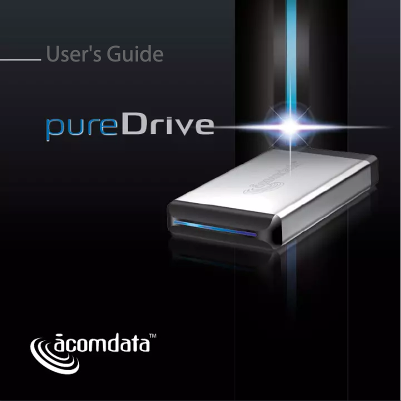 Page n°1 - Manuel utilisateur Acomdata PDHD640USE-72