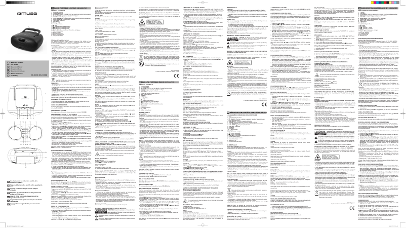 Page 1 de la notice Manuel utilisateur Muse MD-208 DBW