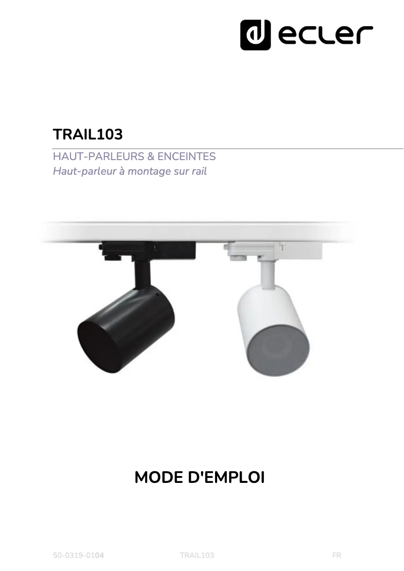 First page image of the manual for TRAIL 103