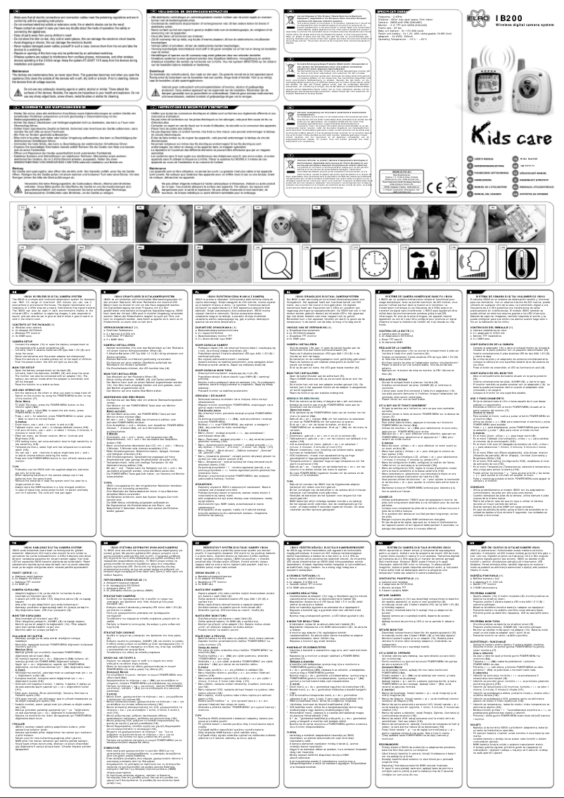 Image de la première page du manuel de l'appareil IB200