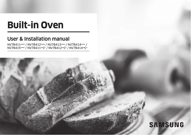 Image de la première page du manuel de l'appareil NV7B41207AB