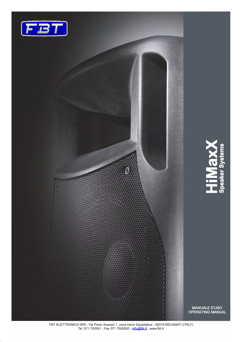 Image de la première page du manuel de l'appareil HIMAXX 40