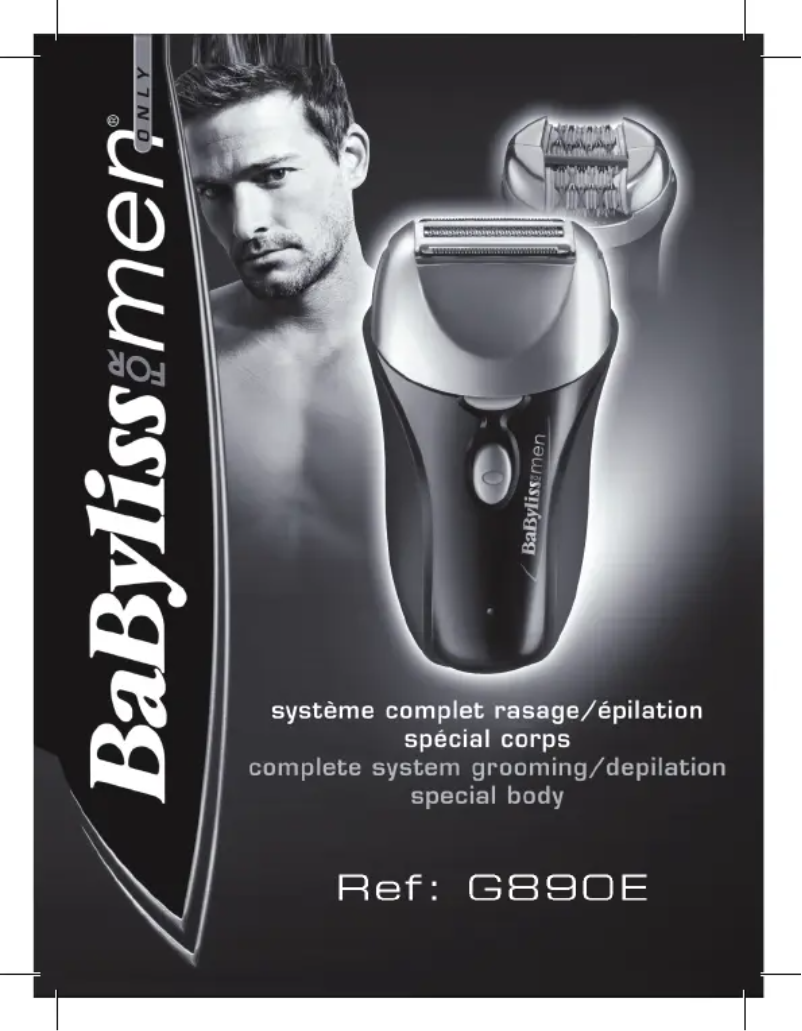 Page n°1 - Manuel utilisateur BaByliss G890E