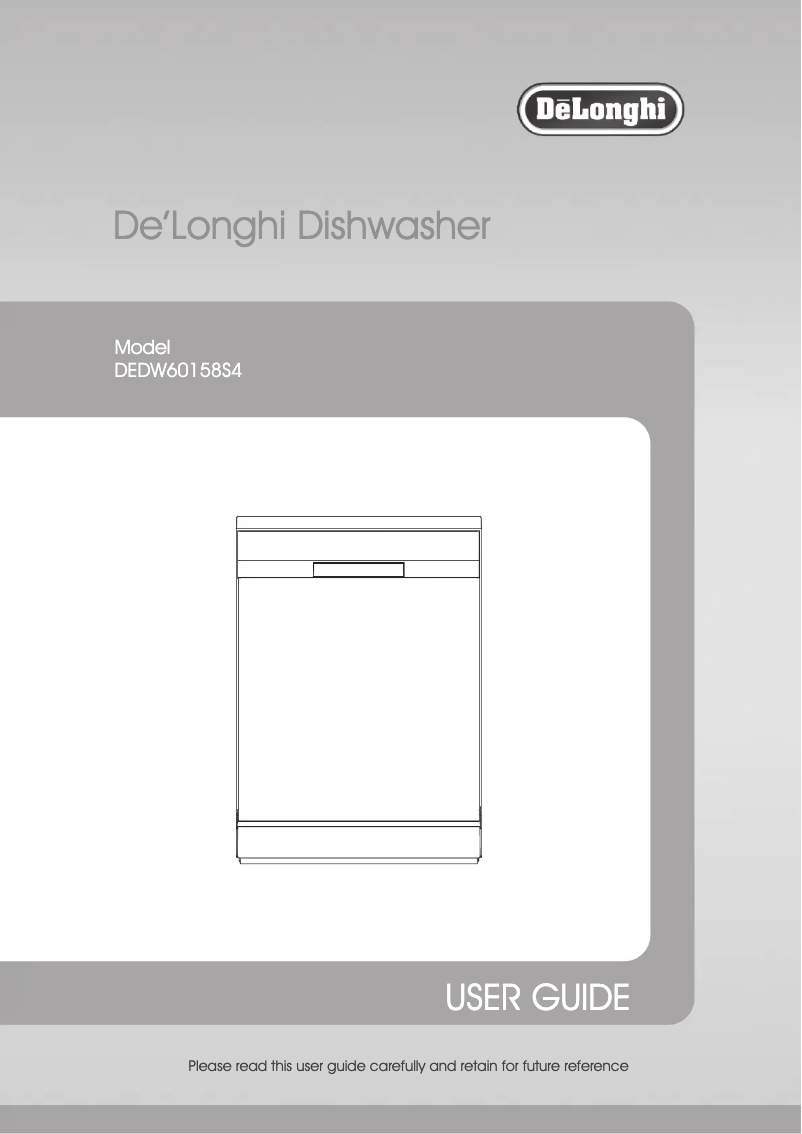 Page 1 de la notice Manuel utilisateur DeLonghi DEDW60158S4