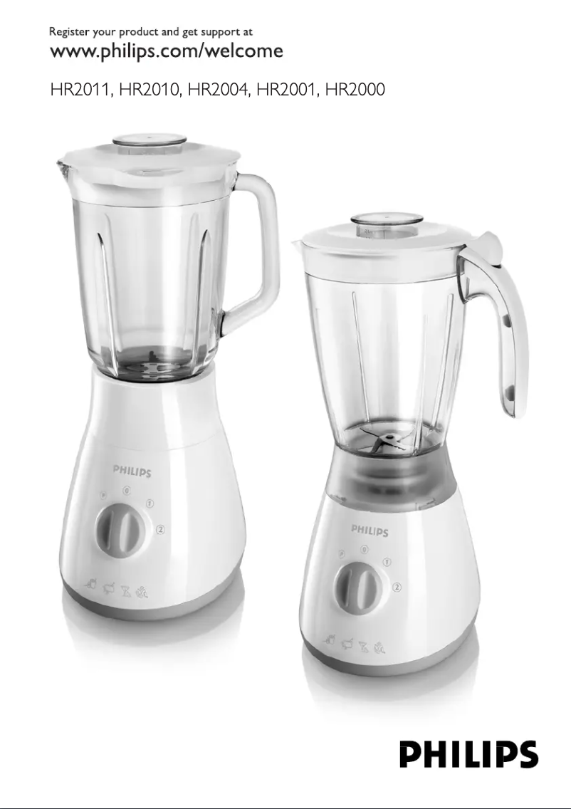 Image de la première page du manuel de l'appareil HR2004