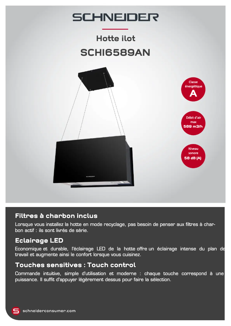 Image de la première page du manuel de l'appareil SCHI6589AN