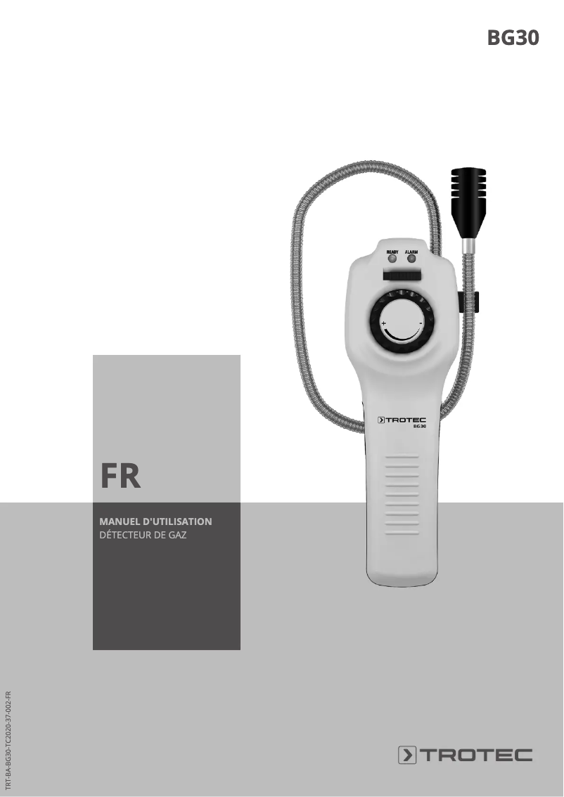 Page n°1 - Manuel utilisateur Trotec BG30