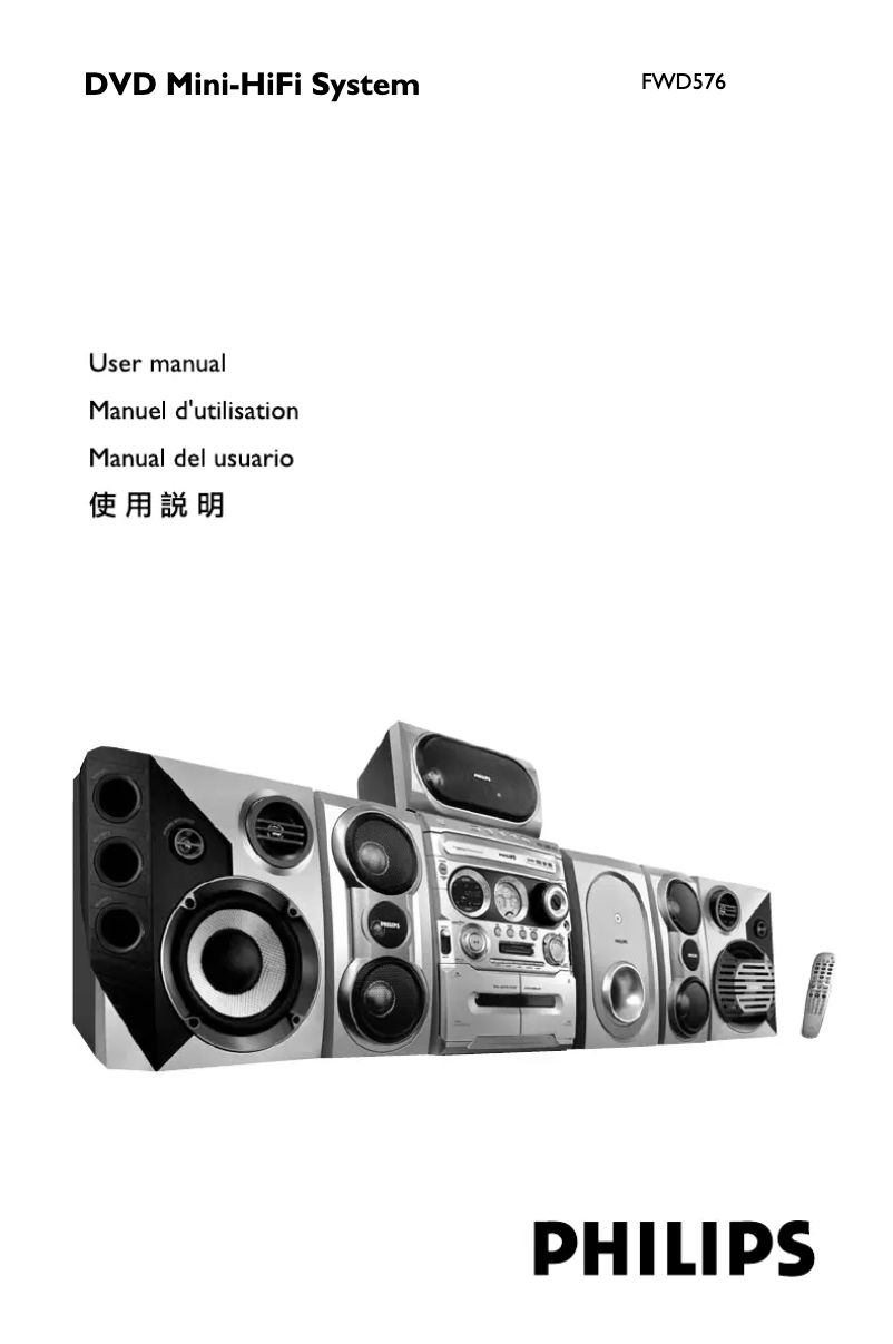 Page n°1 - Manuel utilisateur Philips FWD576