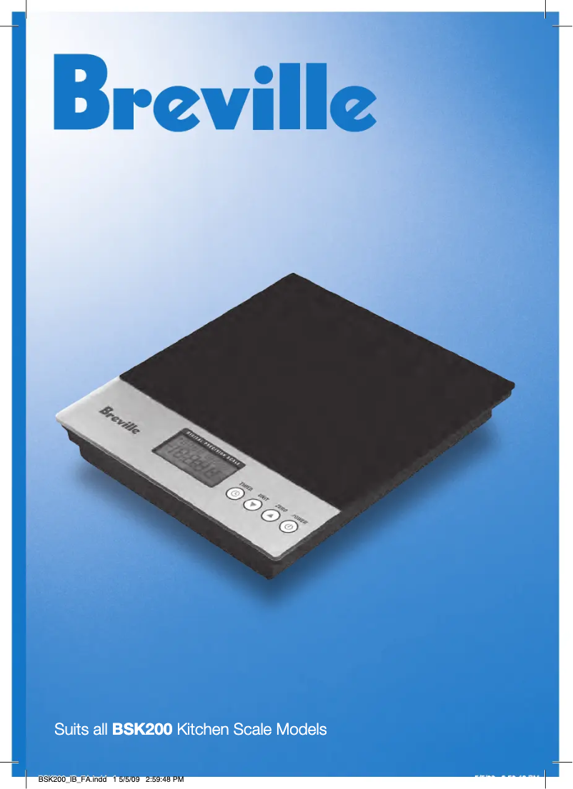 Image de la première page du manuel de l'appareil BSK200