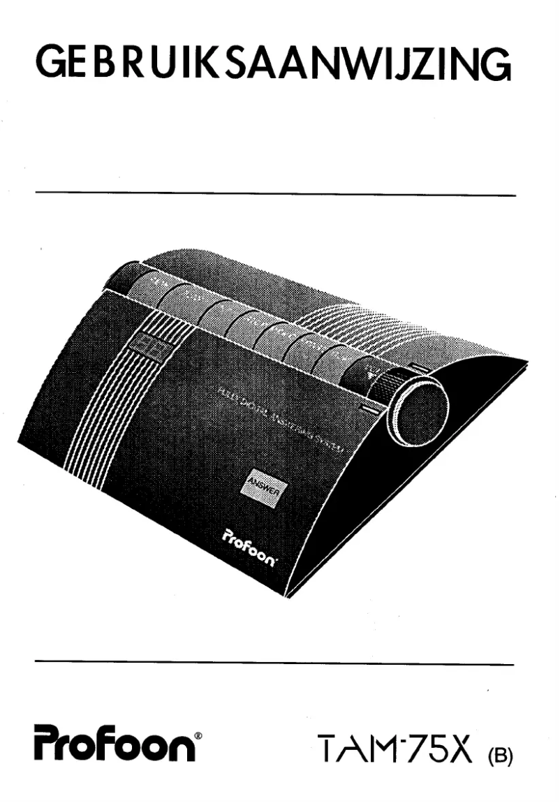 Imagen de la primera página del manual del dispositivo TAM-75X