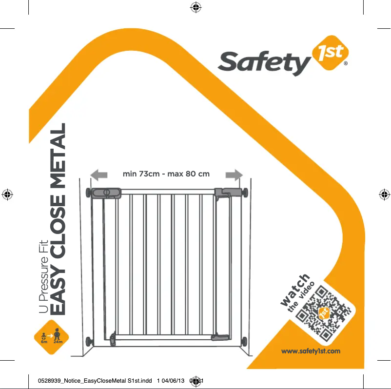 Page 1 de la notice Manuel utilisateur Safety 1st Easy Close Metal
