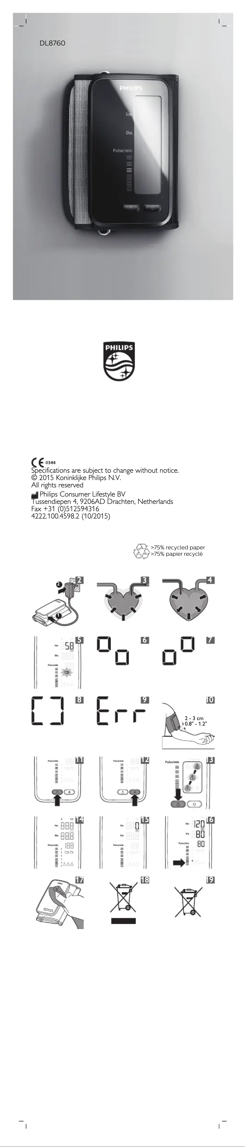 Image de la première page du manuel de l'appareil DL8760