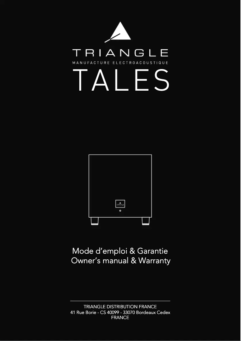 Página 1 del manual Manual de usuario Triangle Tales 340