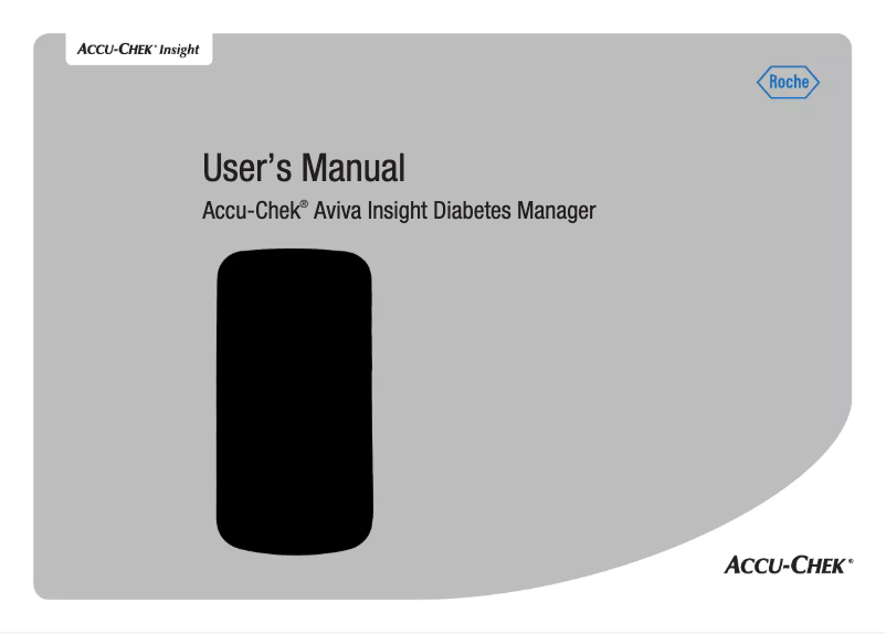 Page 1 de la notice Manuel utilisateur Accu-Chek Aviva Insight Diabetes Manager