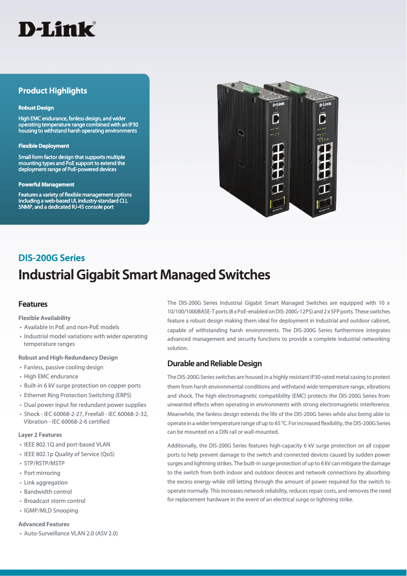 Image de la première page du manuel de l'appareil DIS-200G-12S