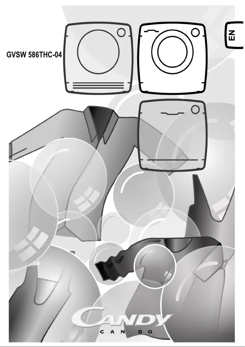 Page 1 de la notice Manuel utilisateur Candy GVSW 586THC-04