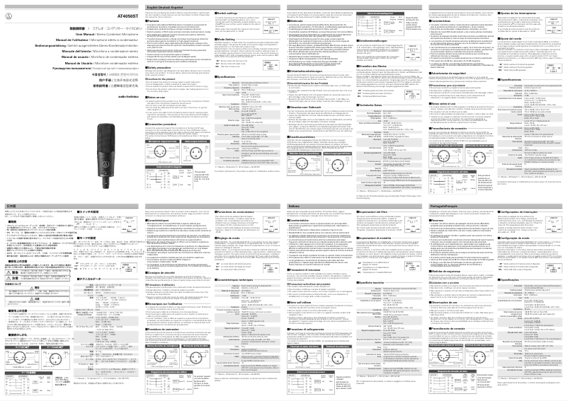 Image de la première page du manuel de l'appareil AT4050ST