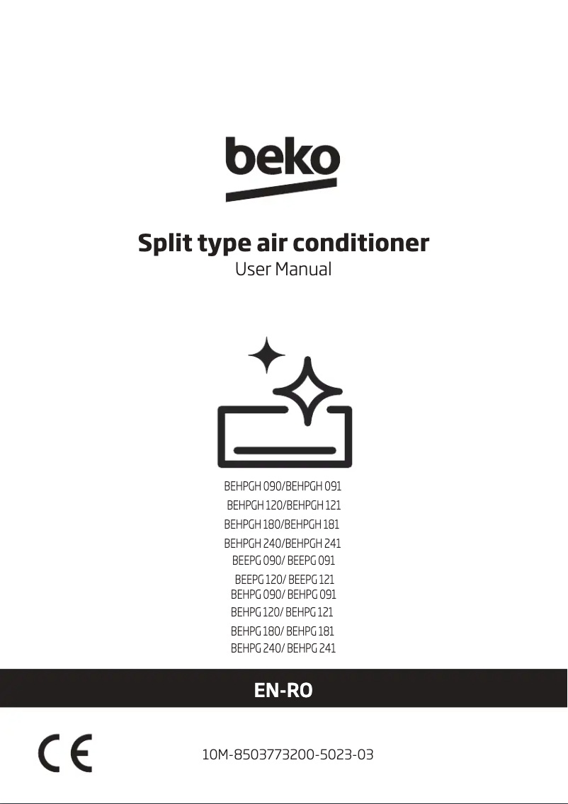 Page 1 de la notice Manuel utilisateur Beko BEHPG240