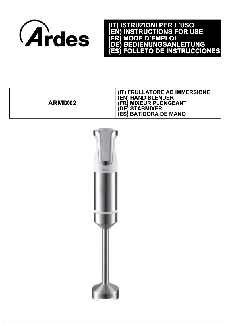 Página 1 del manual Manual de usuario Ardes Deep ARMIX02