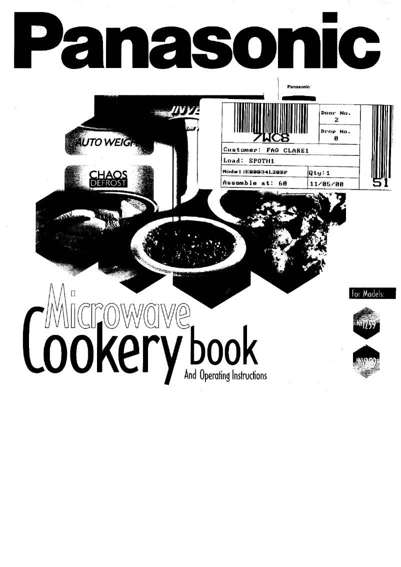 Página 1 del manual Manual de usuario Panasonic NN-T220