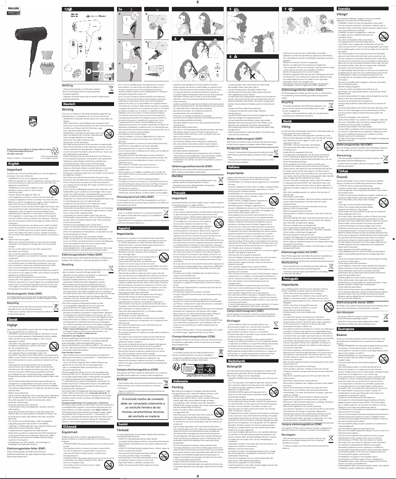 Page n°1 - Manuel utilisateur Philips 5000 Series BHD538