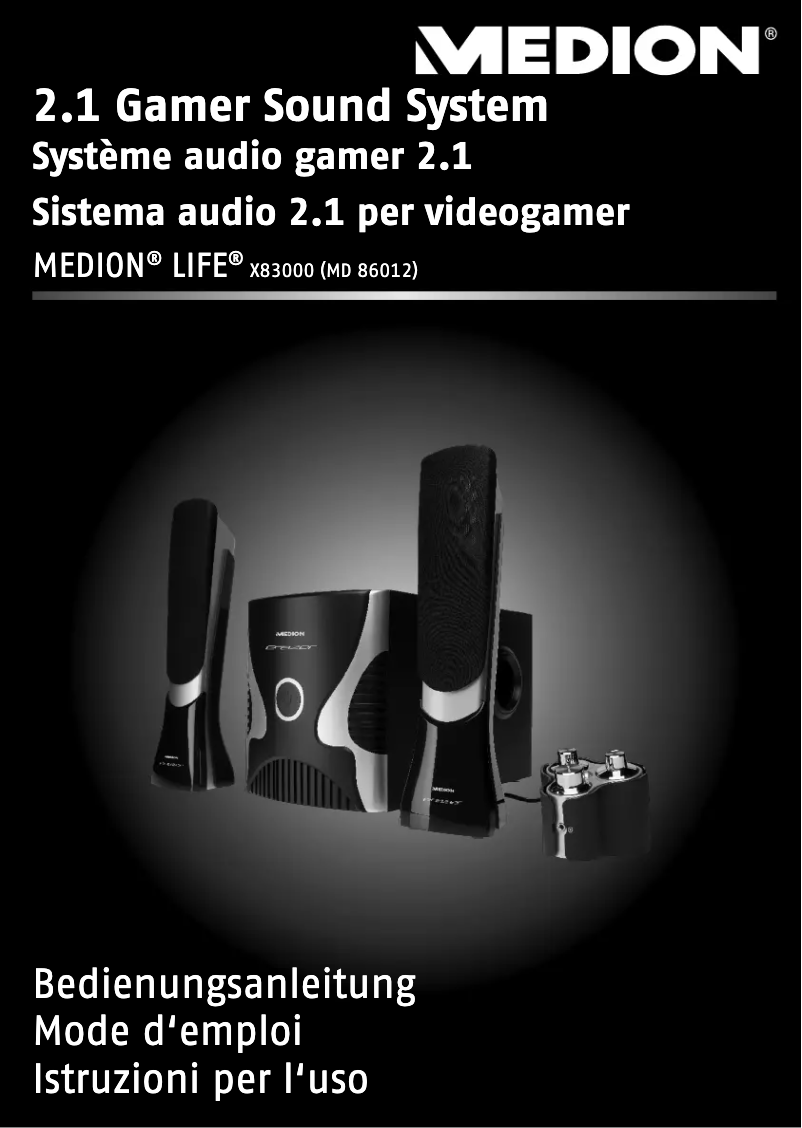 Page 1 de la notice Manuel utilisateur Medion LIFE X83000 (MD 86012)