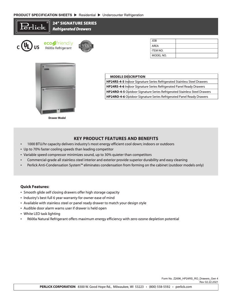 Image de la première page du manuel de l'appareil HP24RS-4-6