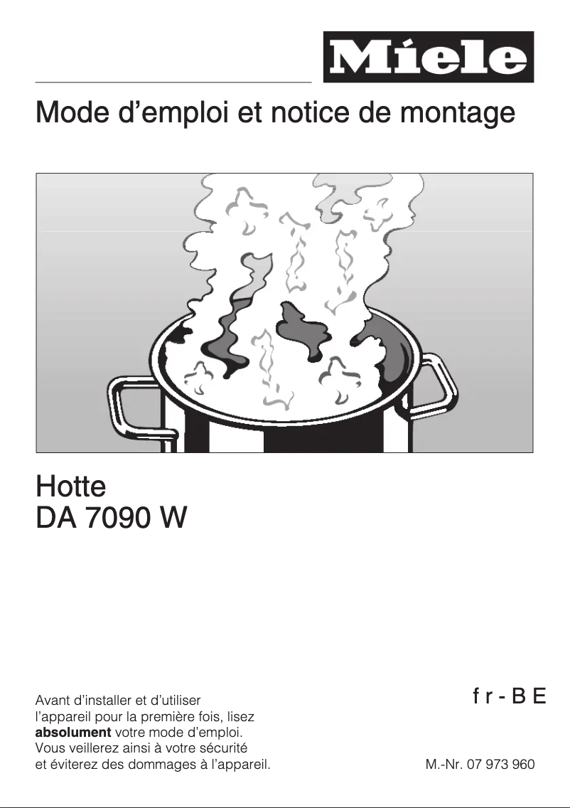 Image de la première page du manuel de l'appareil DA 7090 W Aura