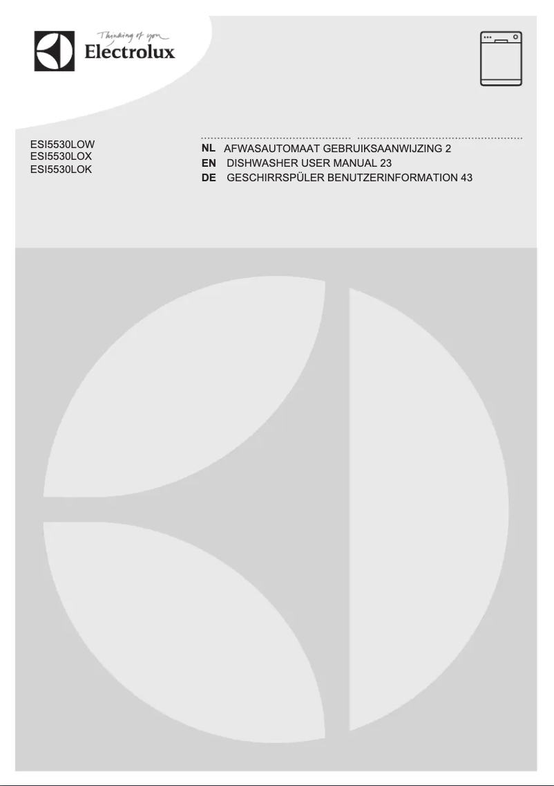 Page 1 de la notice Manuel utilisateur Electrolux ESI5530LOX