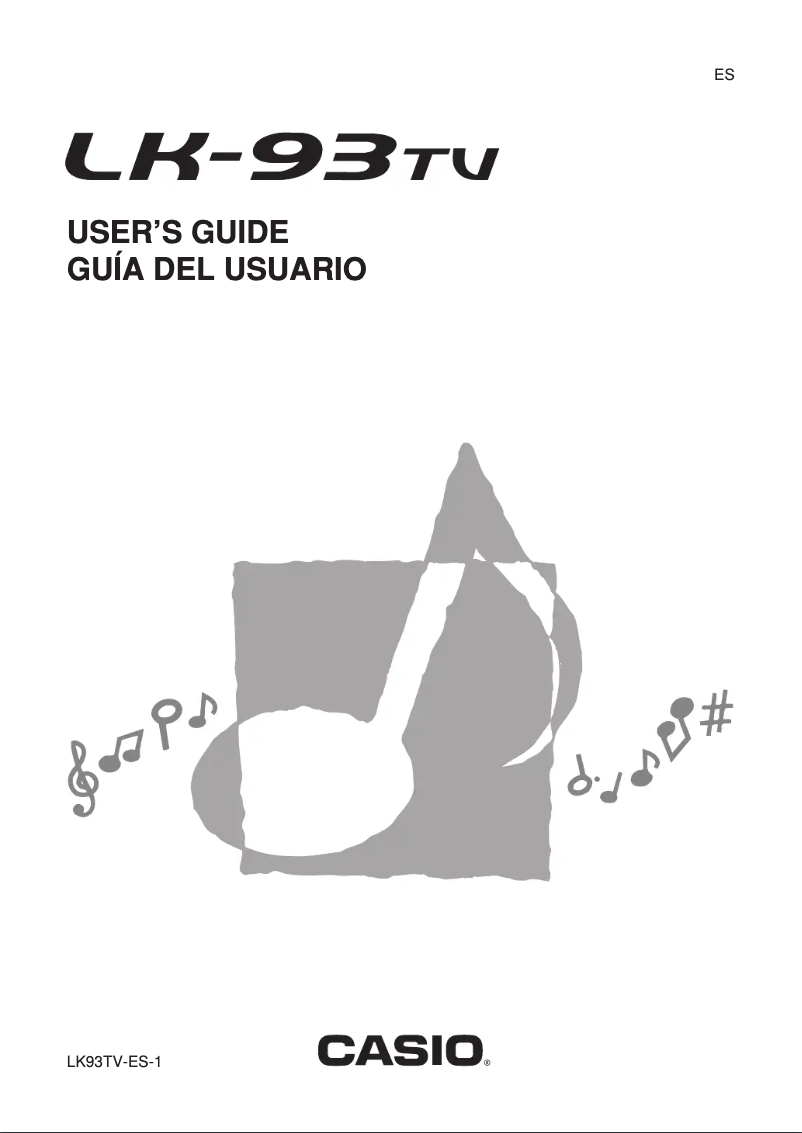 Page n°1 - Manuel utilisateur Casio LK-93TV