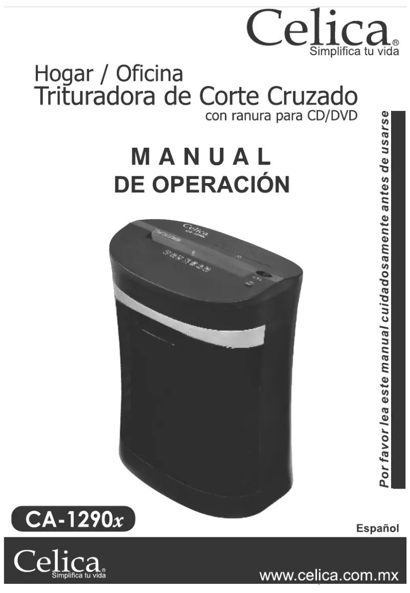 Page 1 de la notice Manuel utilisateur Celica CA-1290X