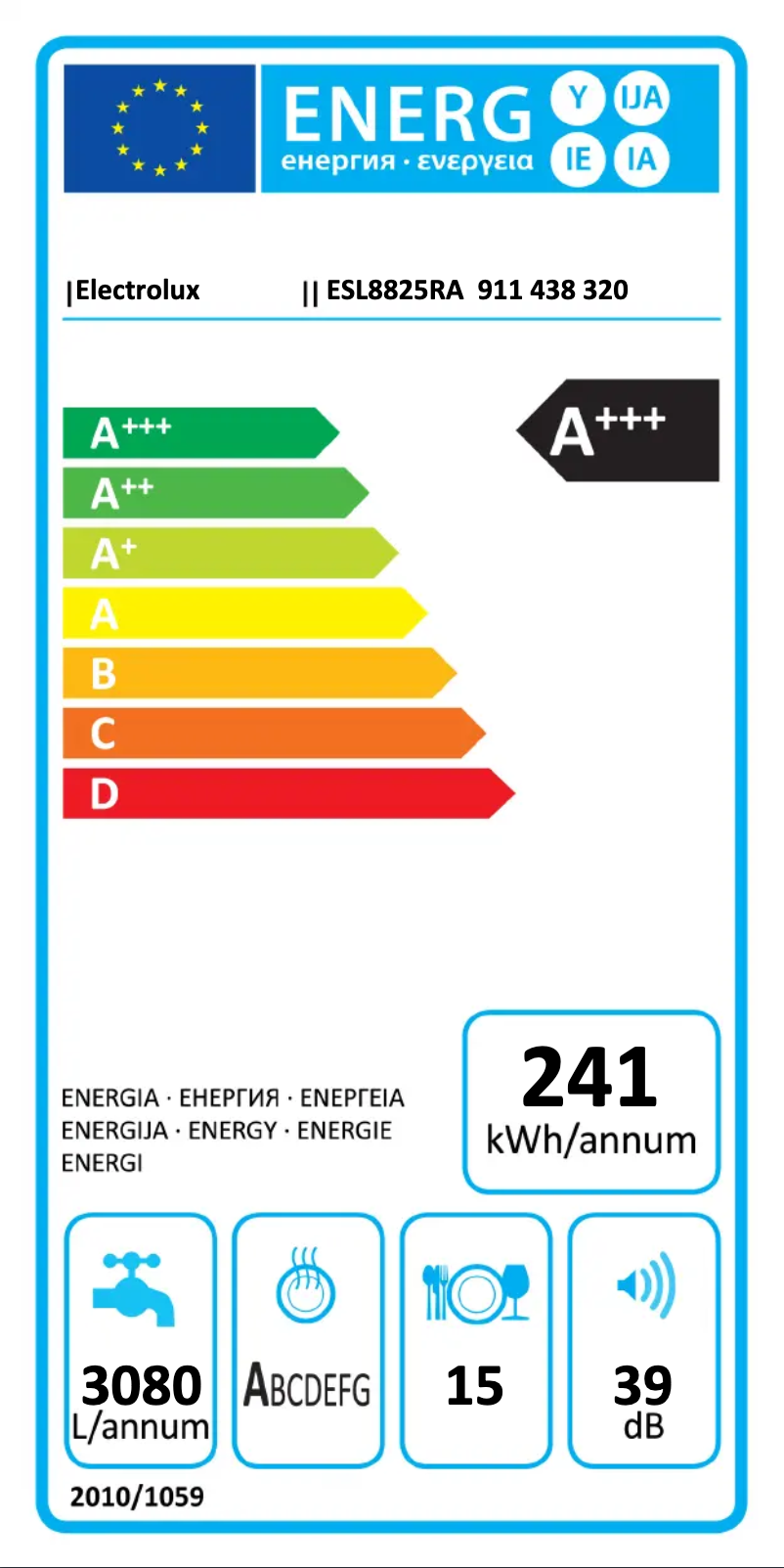 Page n°1 - Manuel utilisateur Electrolux ESL8825RA